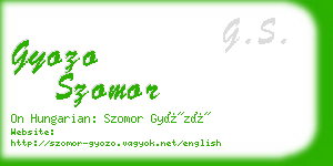 gyozo szomor business card